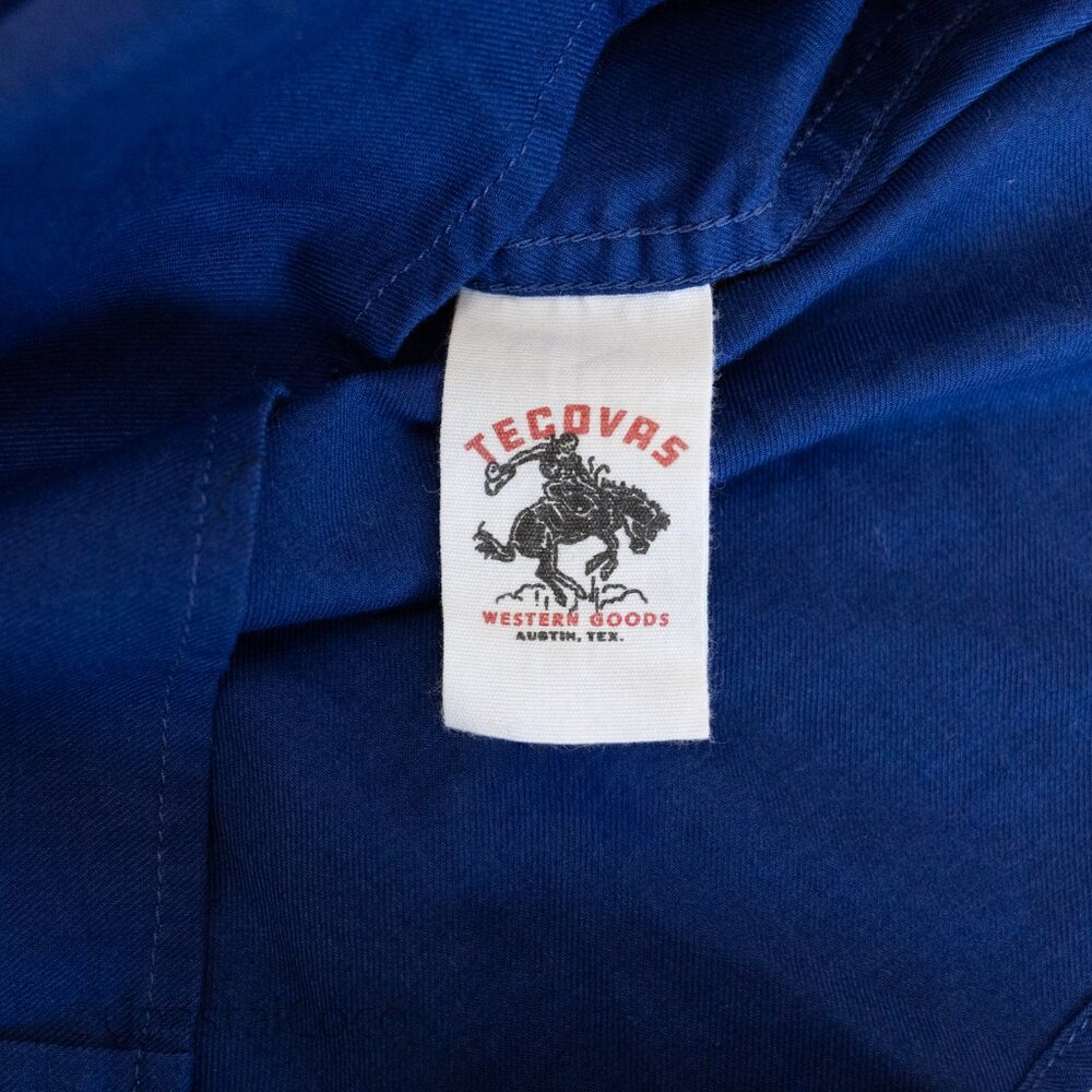 Tecovas Pearl Snap Shirt Mens XL Blue Button Down Western Rodeo Americana Cowboy - Picture 4 of 10